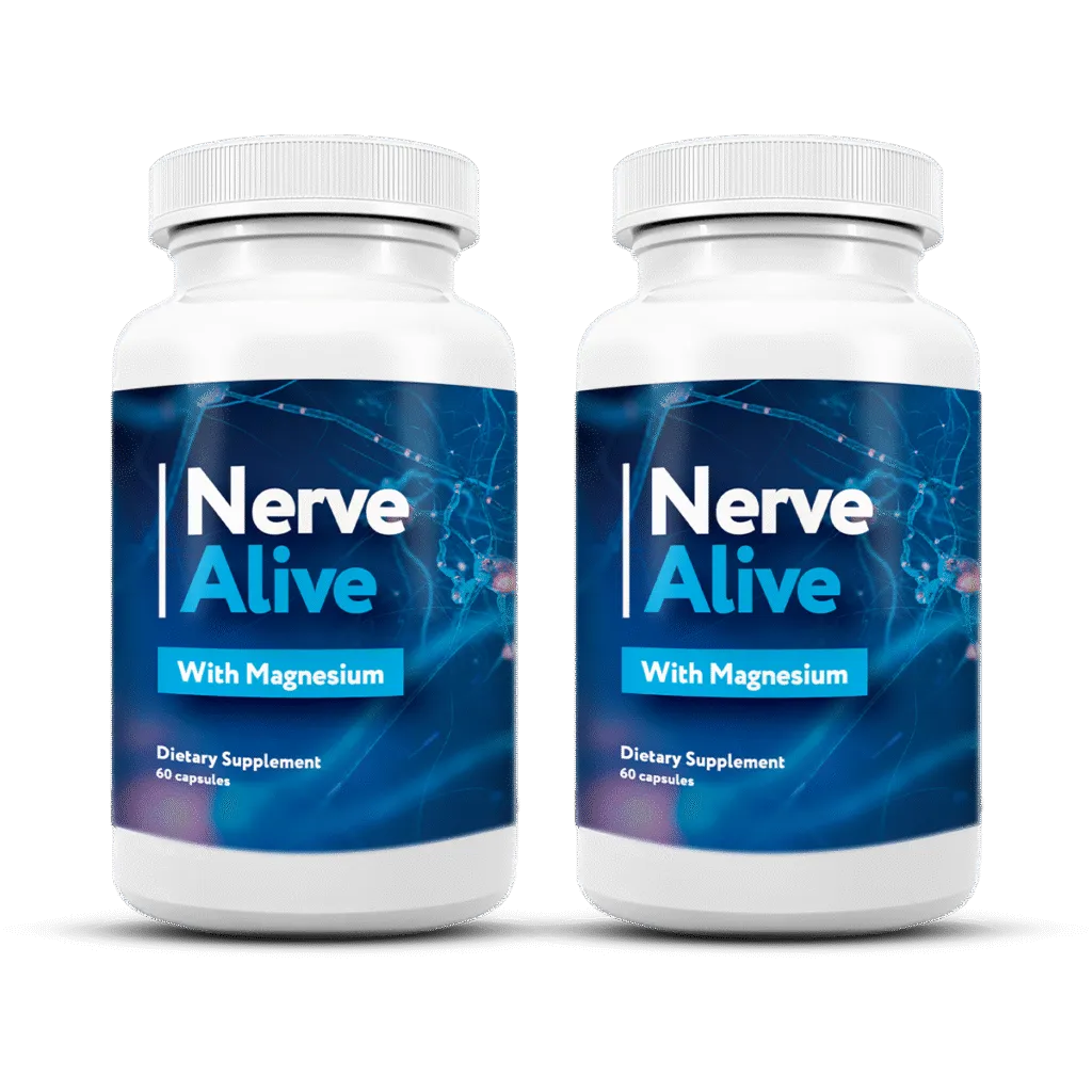 Two bottles of Nerve Alive for a 60-day supply with a $200 discount.